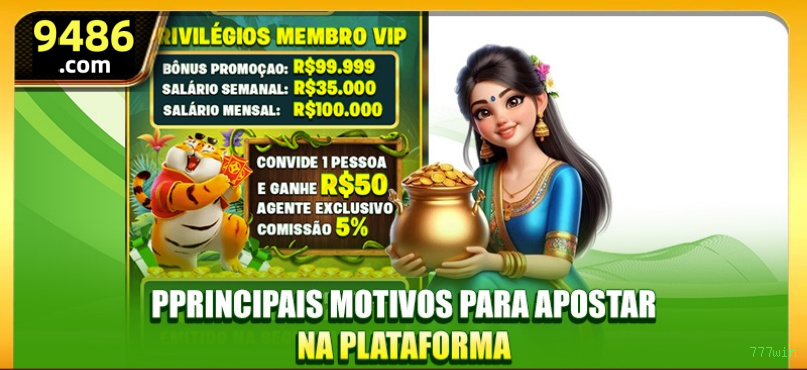Imagem promocional da 777win mostrando a plataforma e suas vantagens
